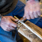 James Crombie in his workshop 2018